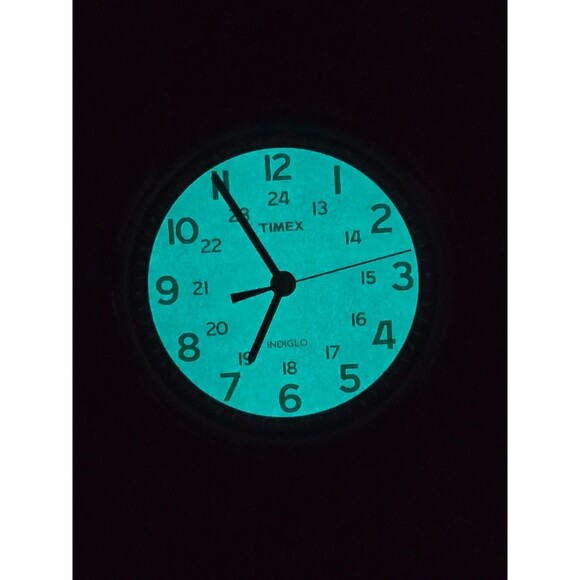 Timex Weekender TW2R63100 38mm Indiglo Military Watch Mens Brown Band New Batter - Picture 12 of 12